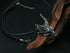 Men's fashion sterling silver dragon skeleton pendant & necklace