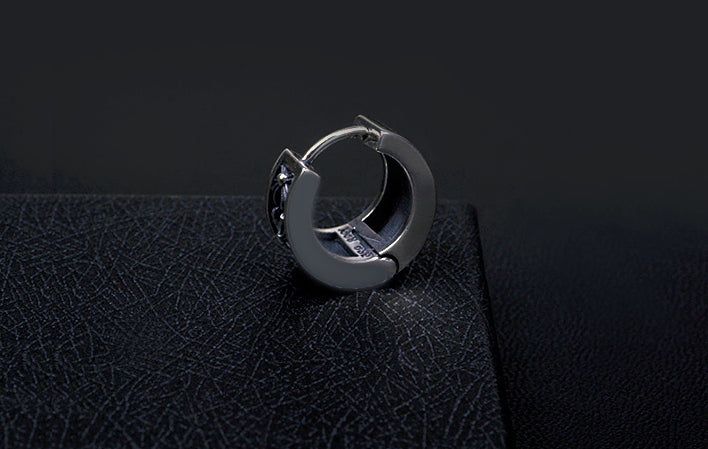 Men's fashion silver ear stud