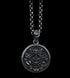 Men's fashion gods bless sterling silver pendant & necklace