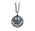 Men's fashion sterling silver smile face pendant & necklace