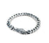 Men's fashion snake sterling silver bracelet