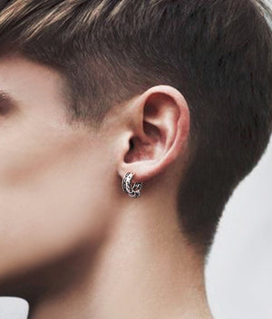 Men's fashion rings ear stud