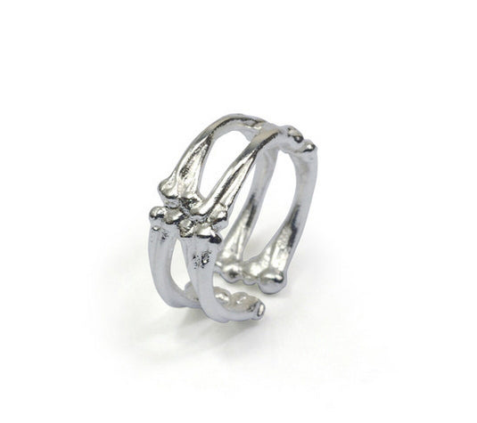 Bone Silver Ring