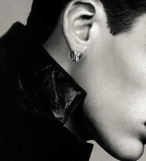 Men's fashion zipper puller ear stud