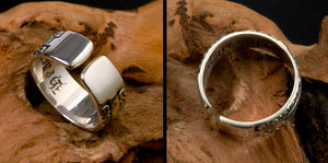 Men's fashion cross sterling silver ring