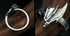 Men's fashion dragon wing sterling silver ring