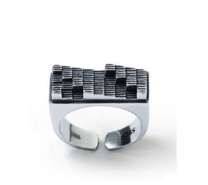 Men's fashion scale sterling silver ring