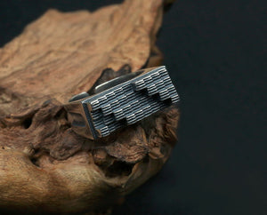 Men's fashion scale sterling silver ring