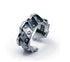 Men's fashion mecha sterling silver ring