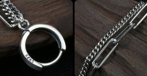 Men's fashion chain rings ear cuff