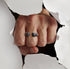 Men's fashion fists sterling silver ring