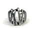 Men's fashion weave sterling silver ring