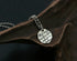 Men's fashion sterling silver love poem inscription pendant necklace