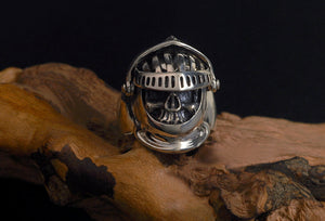 Men's fashion reaper legion sterling silver ring