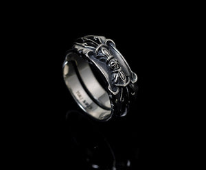 Men's fashion magic pestle sterling silver ring