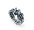 Men's fashion knot mochi sterling silver ring