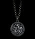 Men's fashion sterling silver magic pentagram pendant necklace