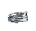 Men's fashion crown sterling silver ring