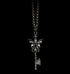 Men's fashion sterling silver angel devil pendant necklace