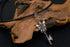 Men's fashion sterling silver angel devil pendant necklace