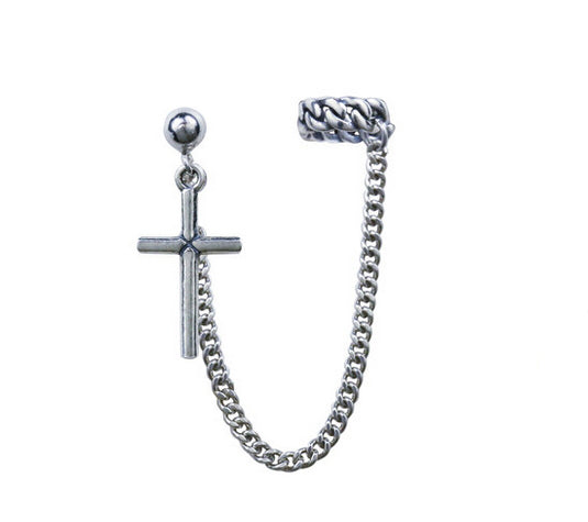 Cross ear cuff