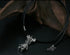 Men's hip hop sterling silver mickey skull pendant & necklace