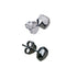 Men's geometric 3D ear studs