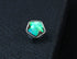 Men's pentagon abalone shell ear stud