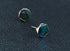 Men's pentagon abalone shell ear stud