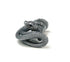 Men's fashion sterling silver snake pendant necklace