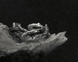 Men's vintage thorns sterling silver ring
