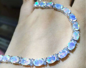 Fashion opal sterling silver bracelet - MOWTE