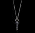 Men's elegant sterling silver whistle pendant & necklace - MOWTE