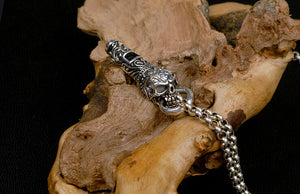 Men's elegant sterling silver whistle pendant & necklace - MOWTE
