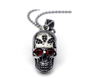 Men's fashion titanium steel skull never fade necklace - MOWTE