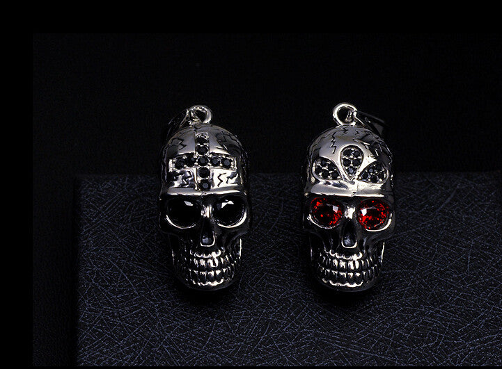 Men's fashion titanium steel skull never fade necklace - MOWTE