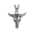 Men's fashion sterling silver ox-head pendant & necklace - MOWTE