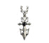 Unique sterling silver magic sword badge pendant & necklace - MOWTE