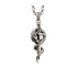 Men's fashion sterling silver dragon pendant & necklace - MOWTE