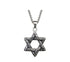 Men's fashion titanium steel hexagram never fade sweater necklace - MOWTE