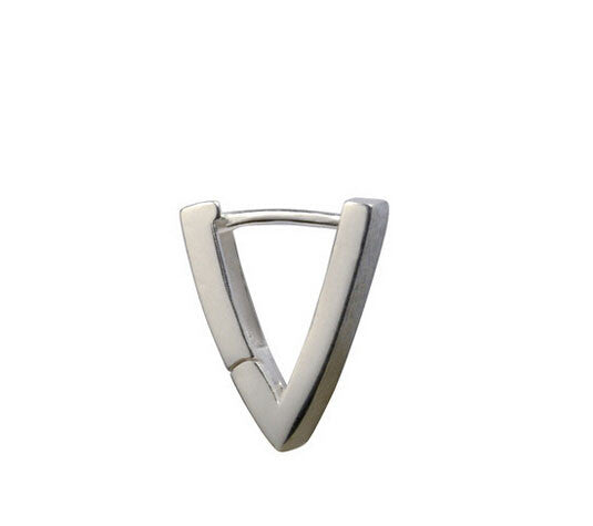 Men's fashion 925 sterling silver geometry earrings