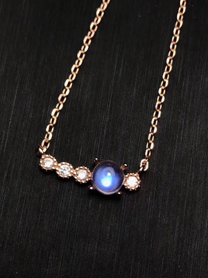 Moonstone sterling silver necklace - MOWTE