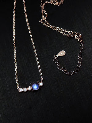 Moonstone sterling silver necklace - MOWTE