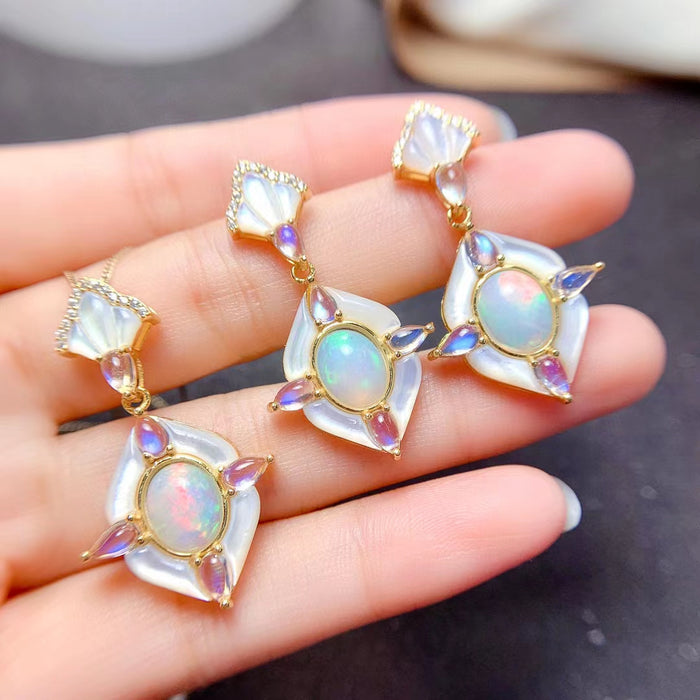 Natural opal moonstone sets